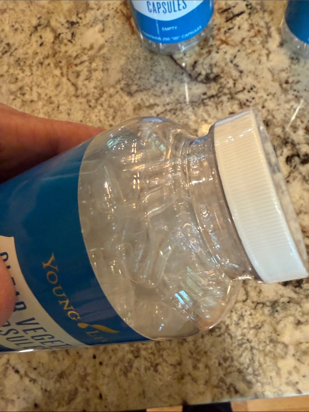 Young Living Clear Vegetable Capsules - Blue & White Bottles - Picture 5 of 5